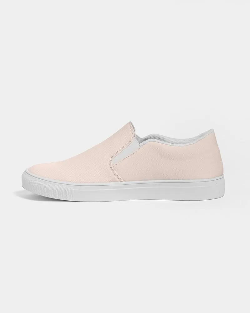 Pale Red Slip-On Canvas Sneakers | Women's | Bright Pale Red | C0M10Y10K0