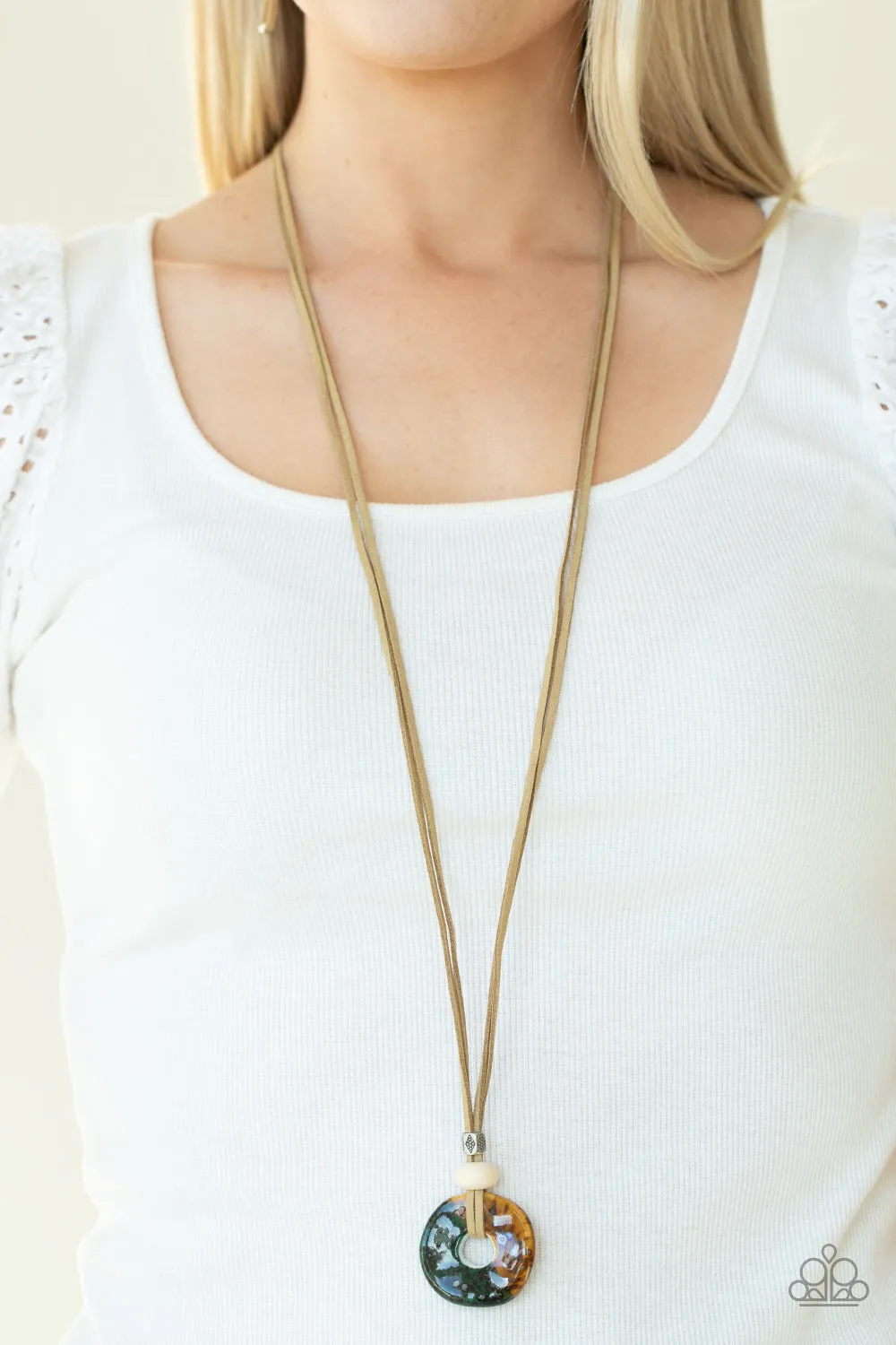 Paparazzi Primal Paradise Necklace Brown