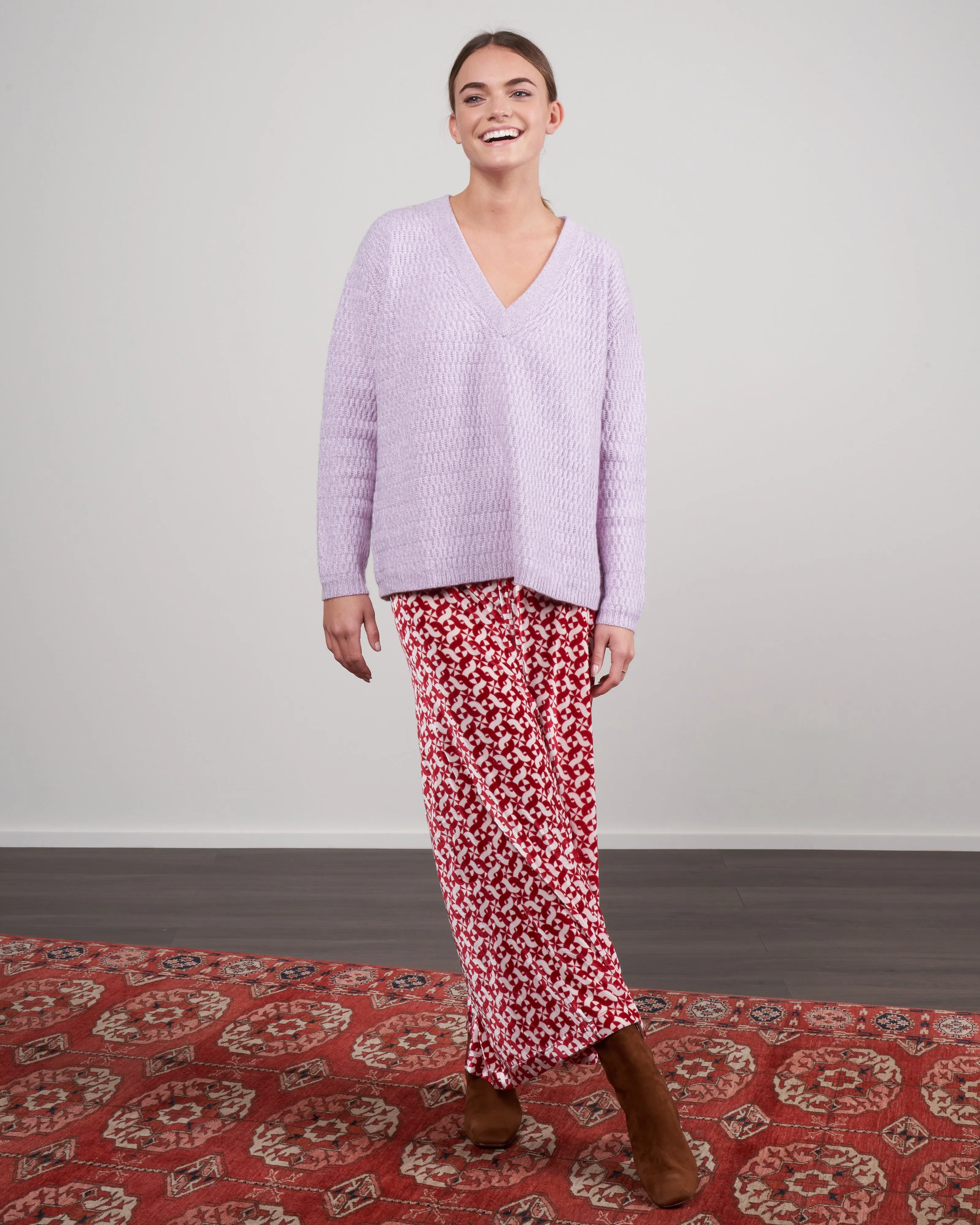 paseo sweater - lilac