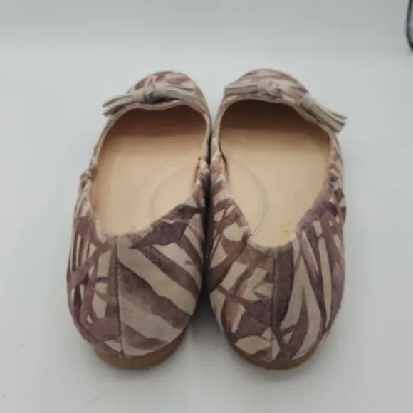 PEDRO ANTON - 23303 Safari Rosa Suede Tropical Tassel Loafer Shoe Flat SZ 8.5 9