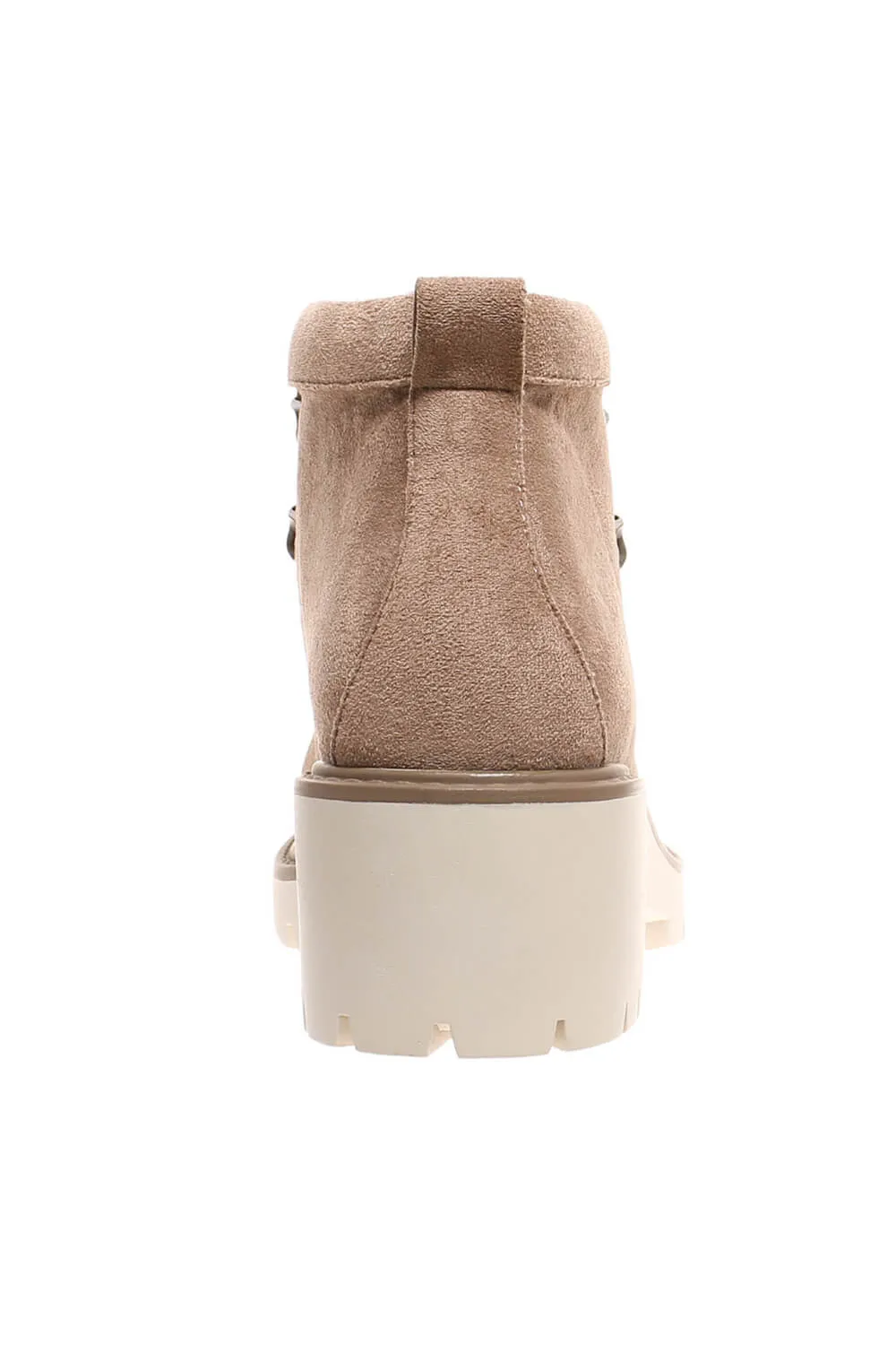 Pierre Dumas Soho Lace Heeled Booties for Women in Taupe | 89220-434 TAUPE