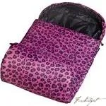 Pink Leopard Stay Warm Sleeping Bag