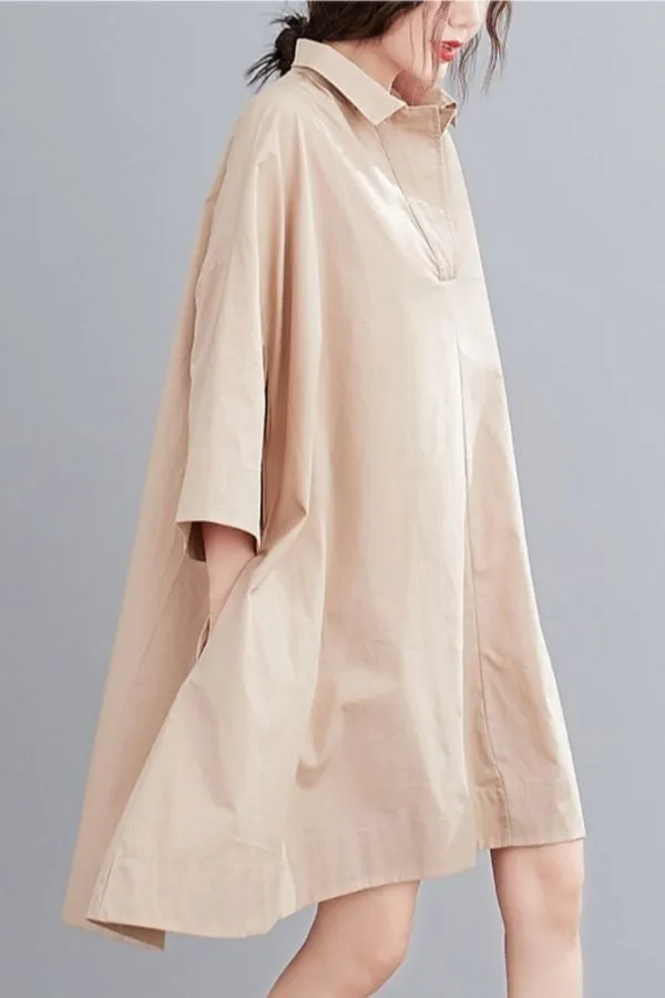 Plus Size Cozy Shirt Dress