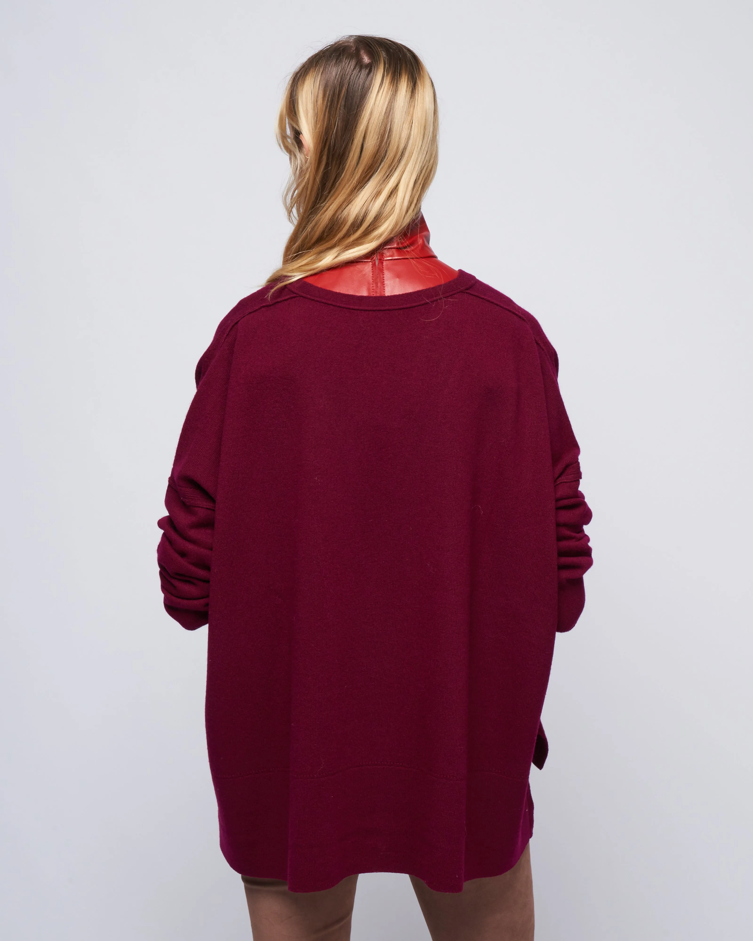 pointelle cardigan - pompeii