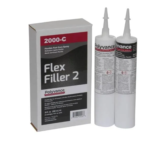 Polyvance 2000-C Flex-Filler 2 Flexible Epoxy Adhesive/Filler, 10 fl. oz Cartridge Kit
