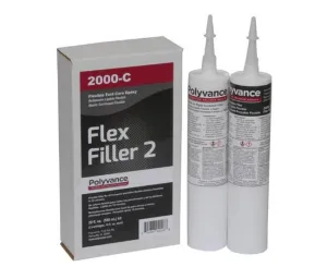 Polyvance 2000-C Flex-Filler 2 Flexible Epoxy Adhesive/Filler, 10 fl. oz Cartridge Kit