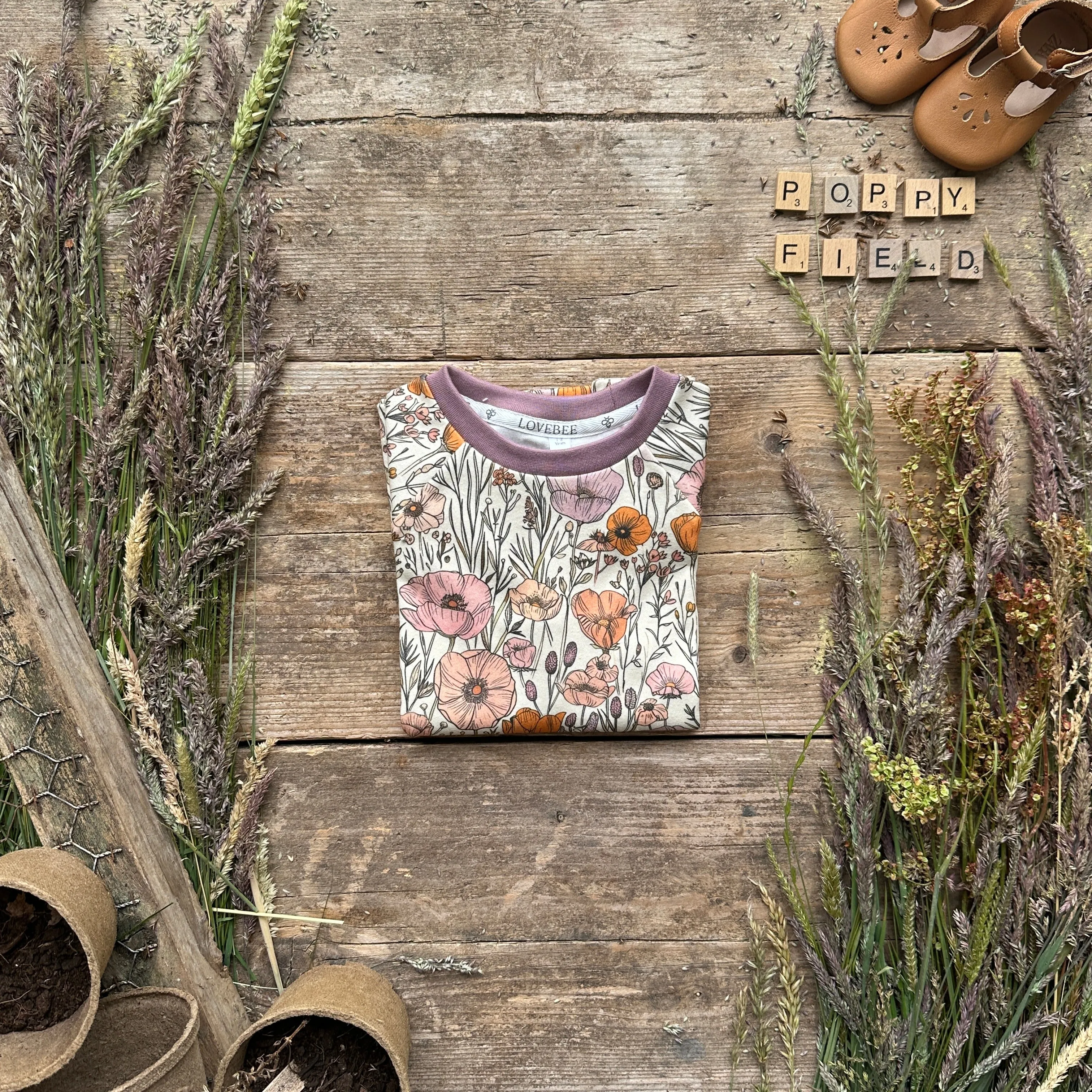 Poppy Field Summer Short Set