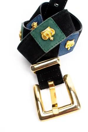 Queen Crown Suede Belt