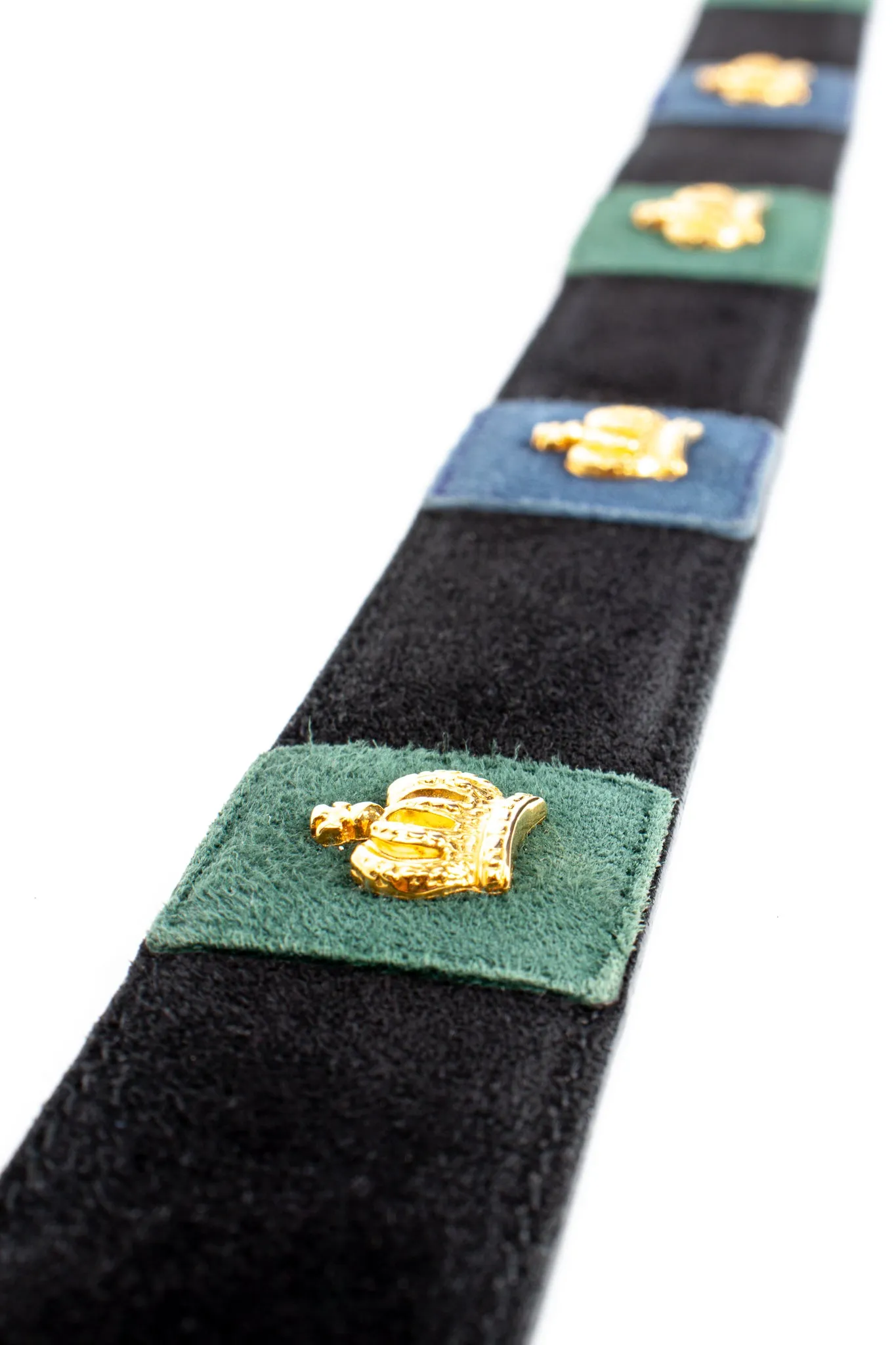 Queen Crown Suede Belt