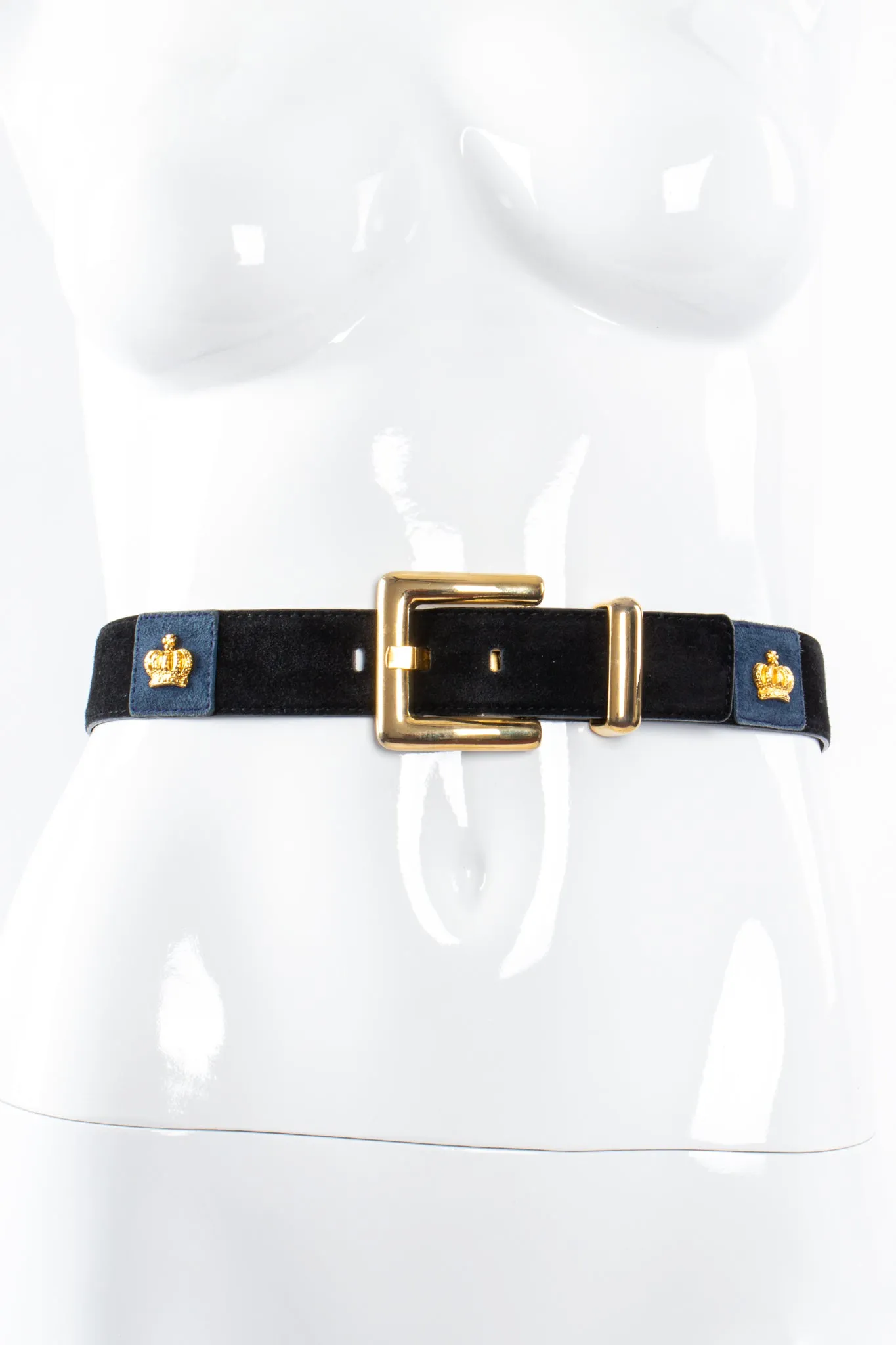 Queen Crown Suede Belt