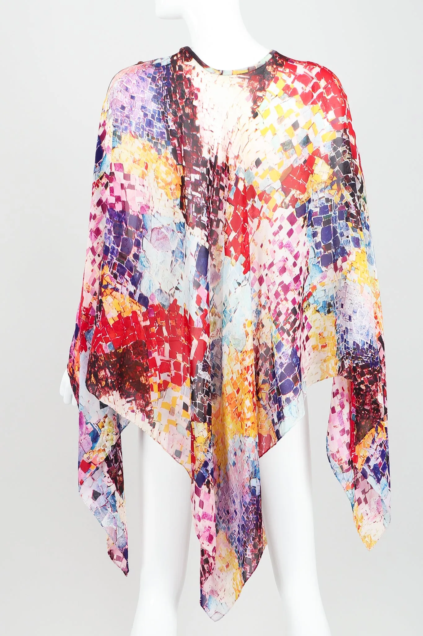 Rainbow Mosaic Poncho