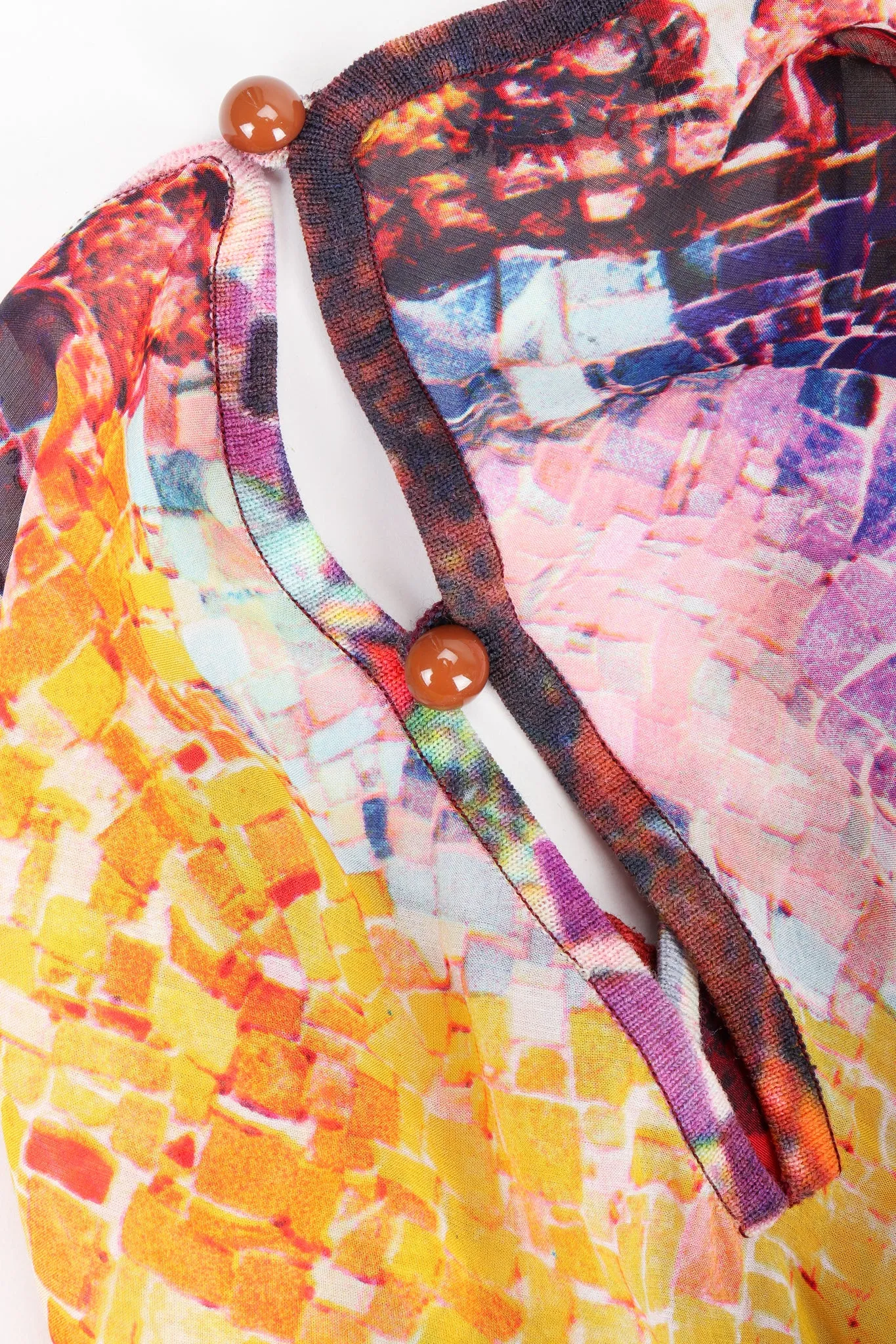 Rainbow Mosaic Poncho