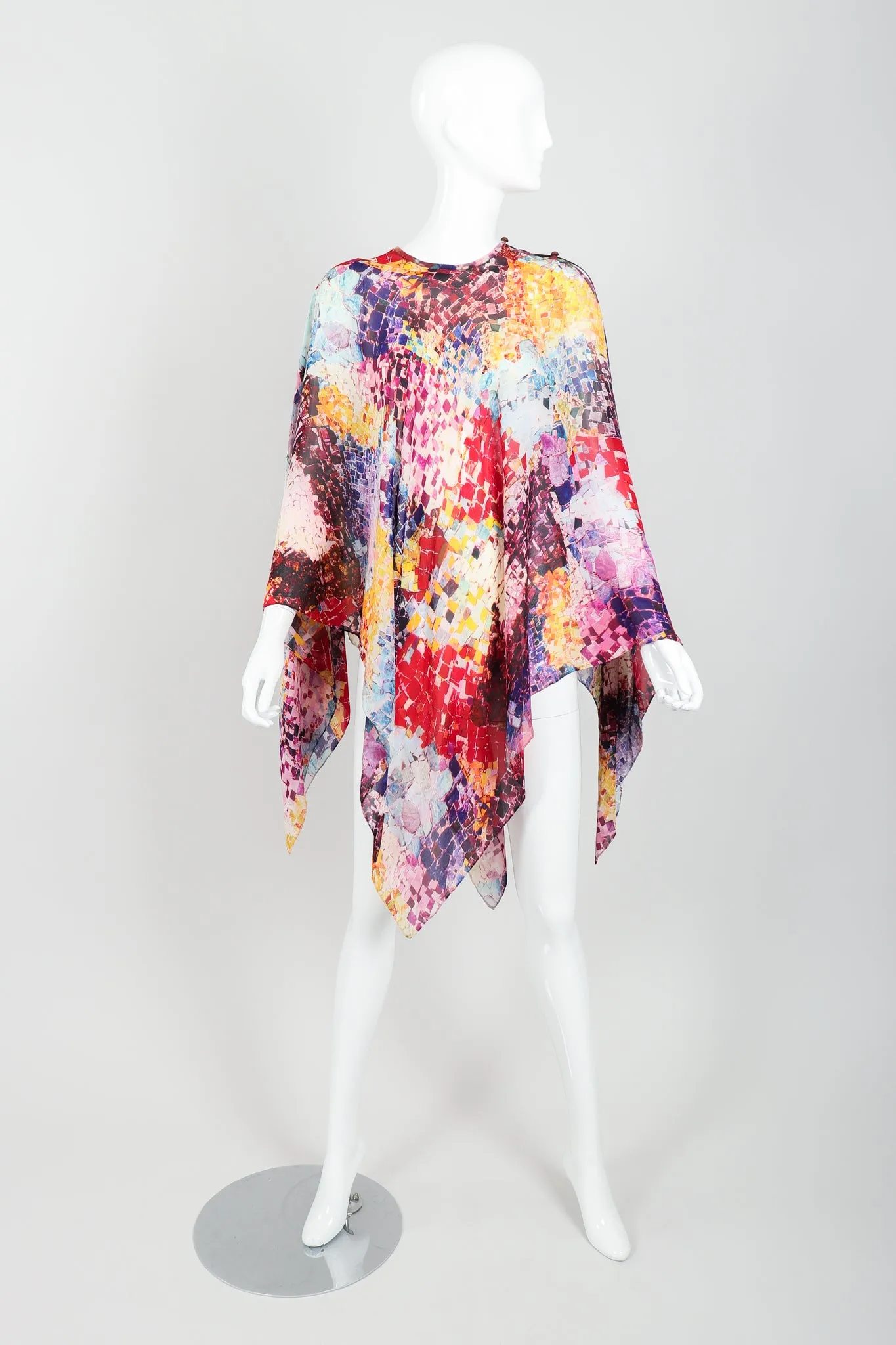 Rainbow Mosaic Poncho