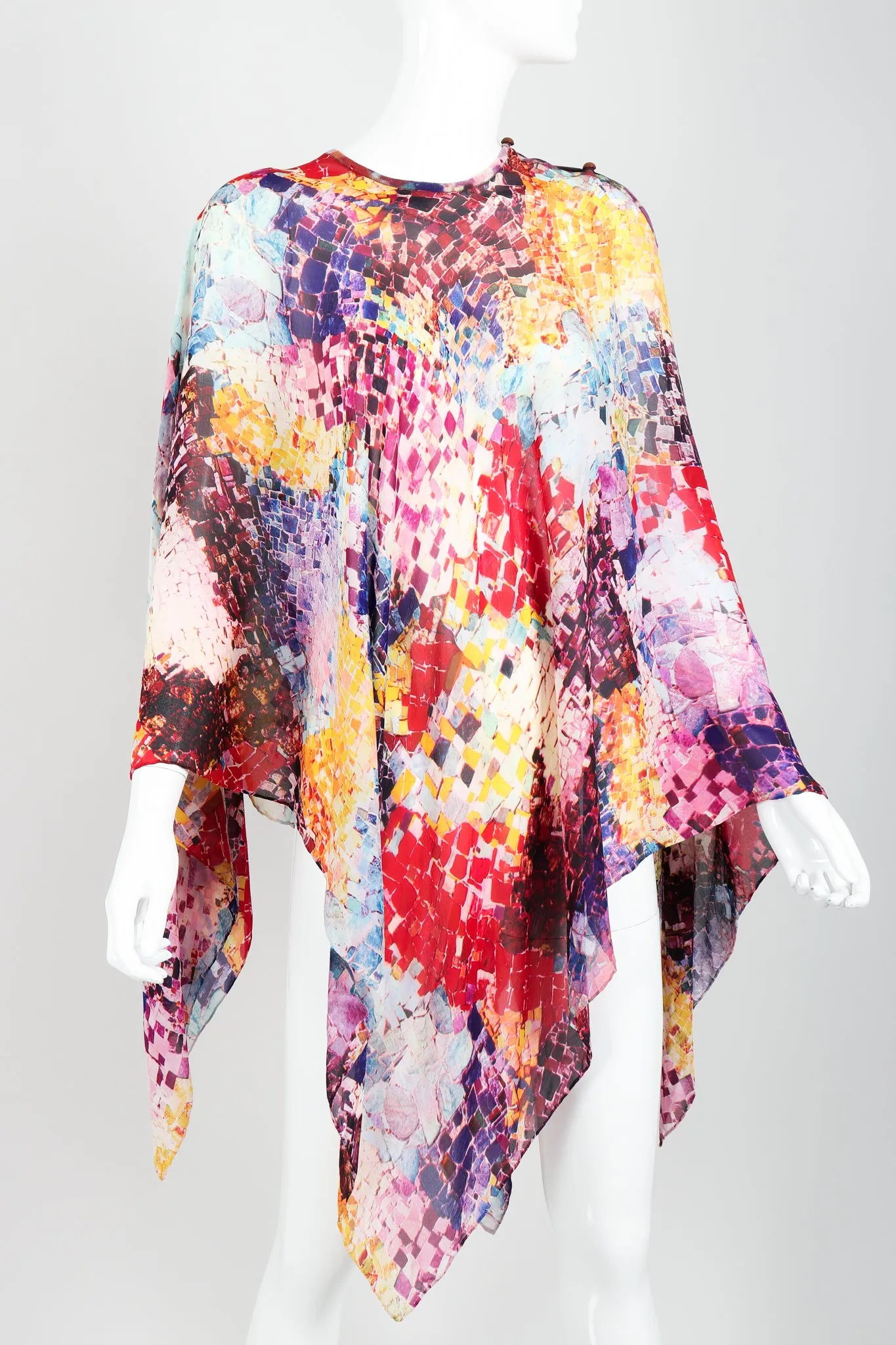 Rainbow Mosaic Poncho