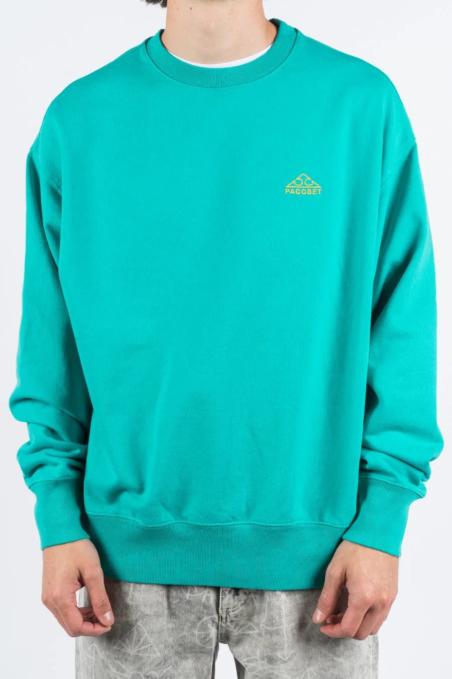 RASSVET EMBROIDERED LOGO SWEATSHIRT TEAL