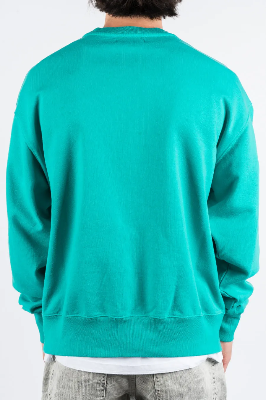 RASSVET EMBROIDERED LOGO SWEATSHIRT TEAL