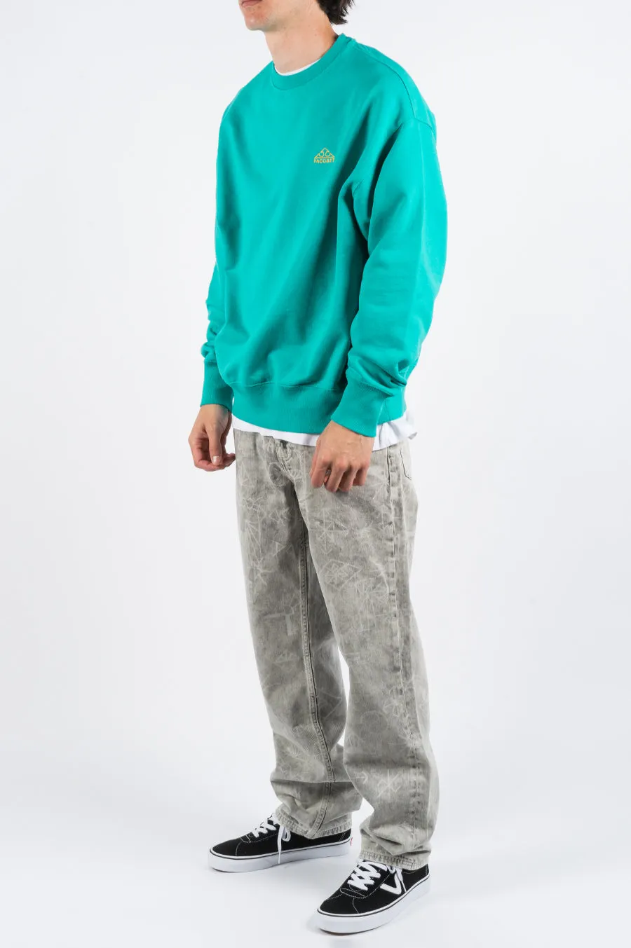 RASSVET EMBROIDERED LOGO SWEATSHIRT TEAL
