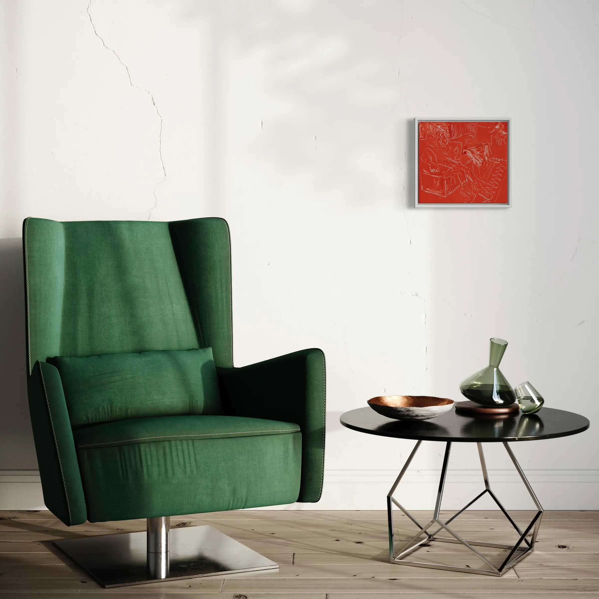 Red Living Room II