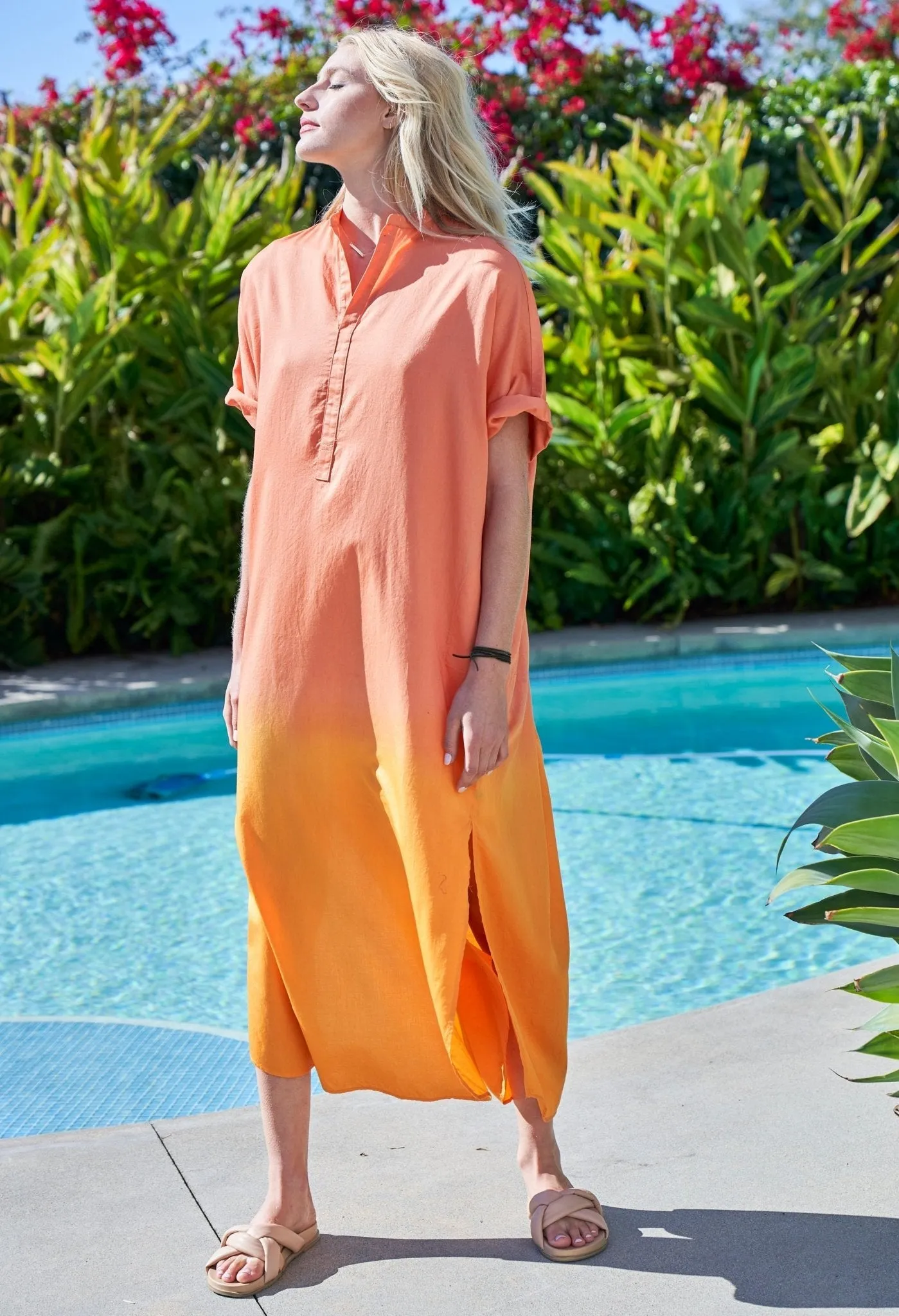 re:hOMe - Sunrise Long Cotton Easy Dress