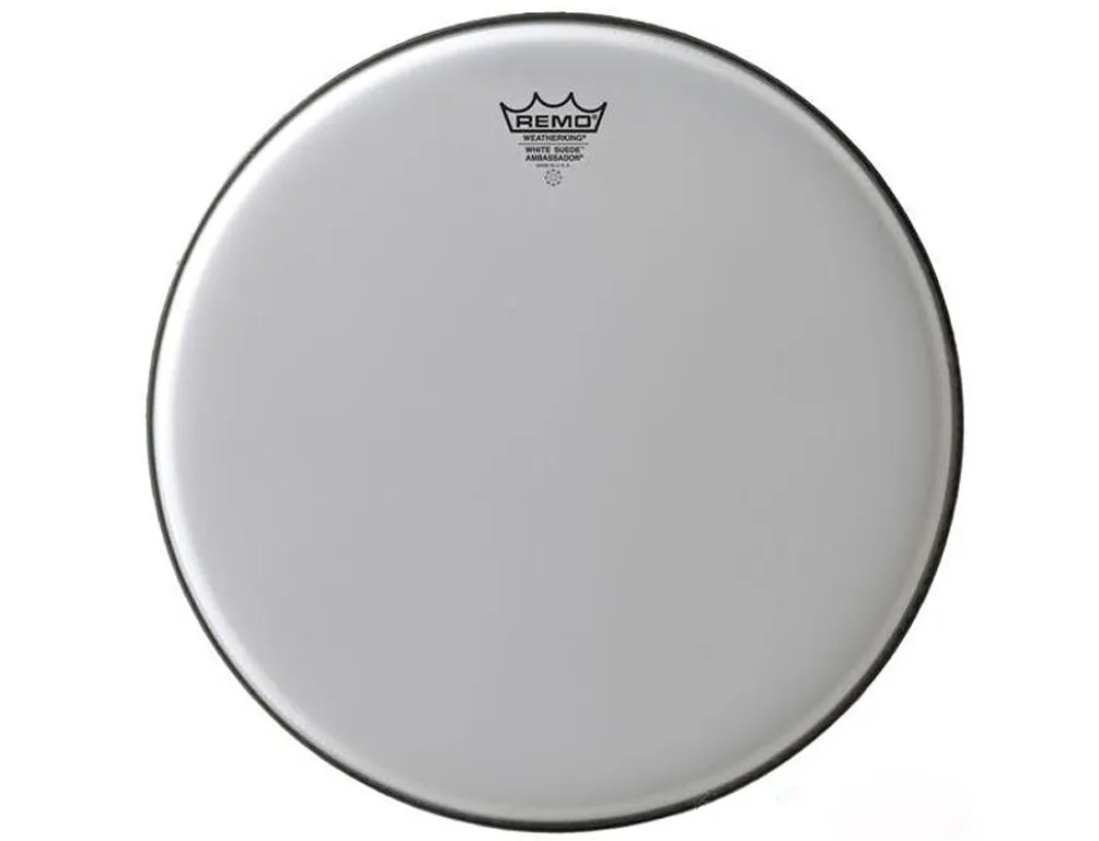 Remo-Pelle Ambassador White Suede 16"