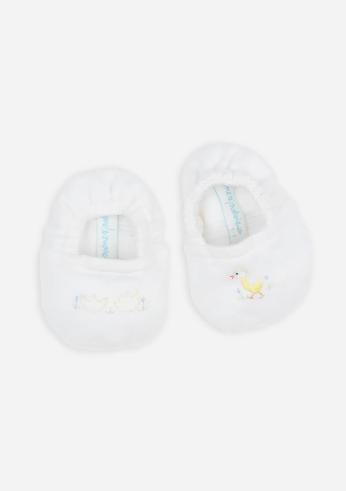 Reversible Hatchling Booties, Ivory