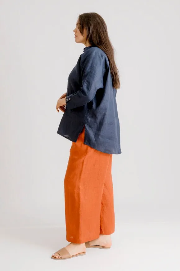 Riviera Linen Shirt - Indigo