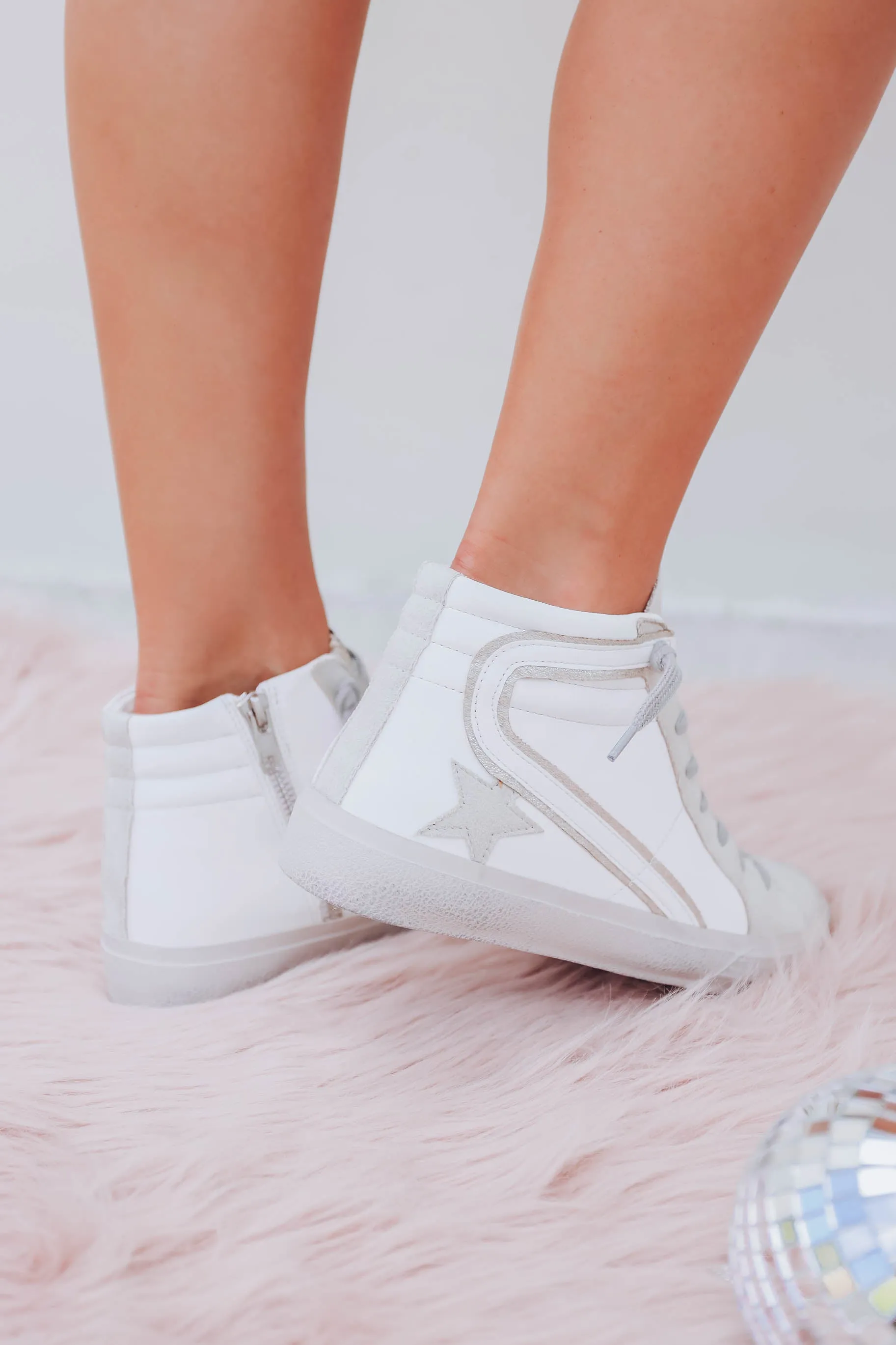 Roxanne High Top Sneaker by Shu Shop - Off White
