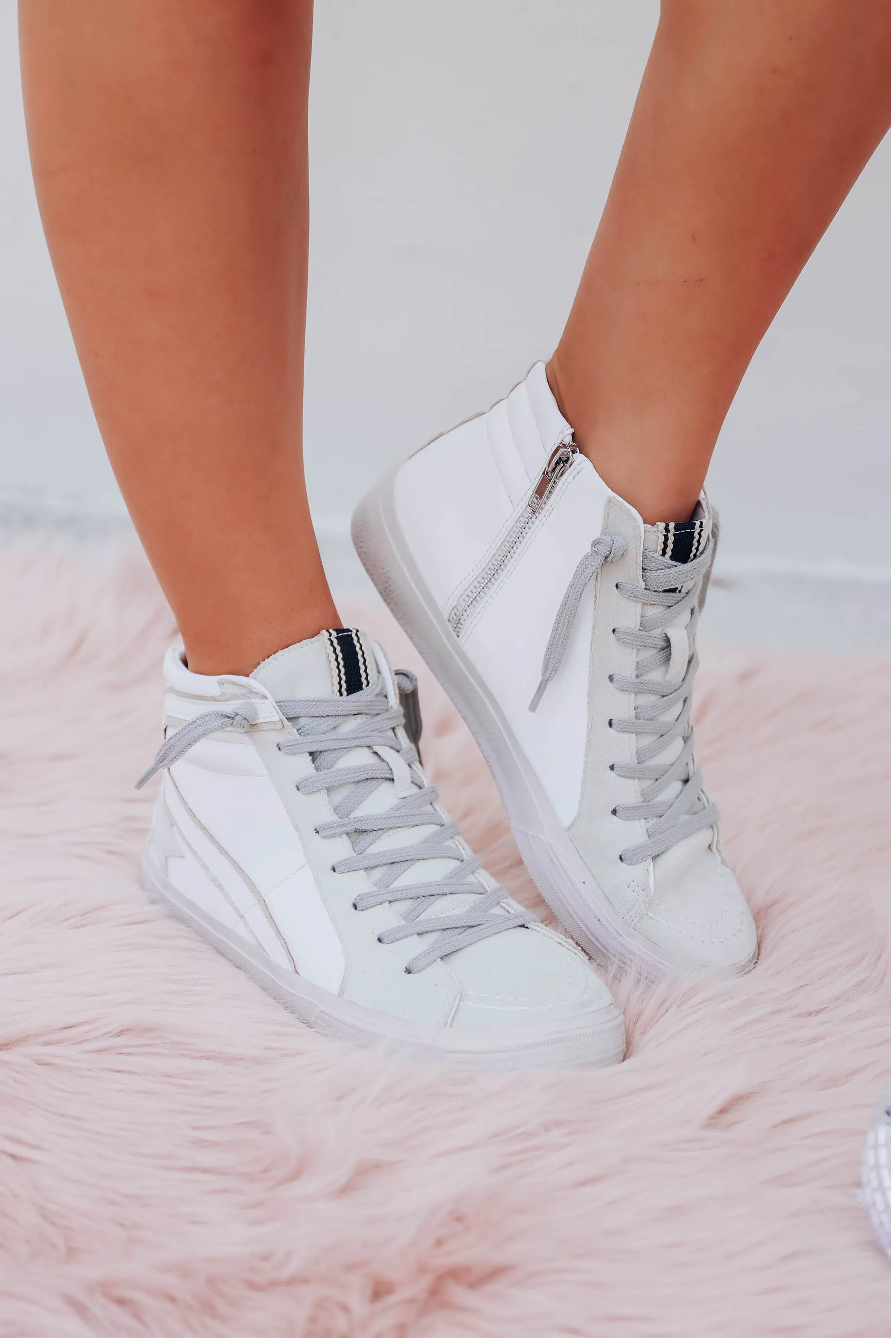 Roxanne High Top Sneaker by Shu Shop - Off White