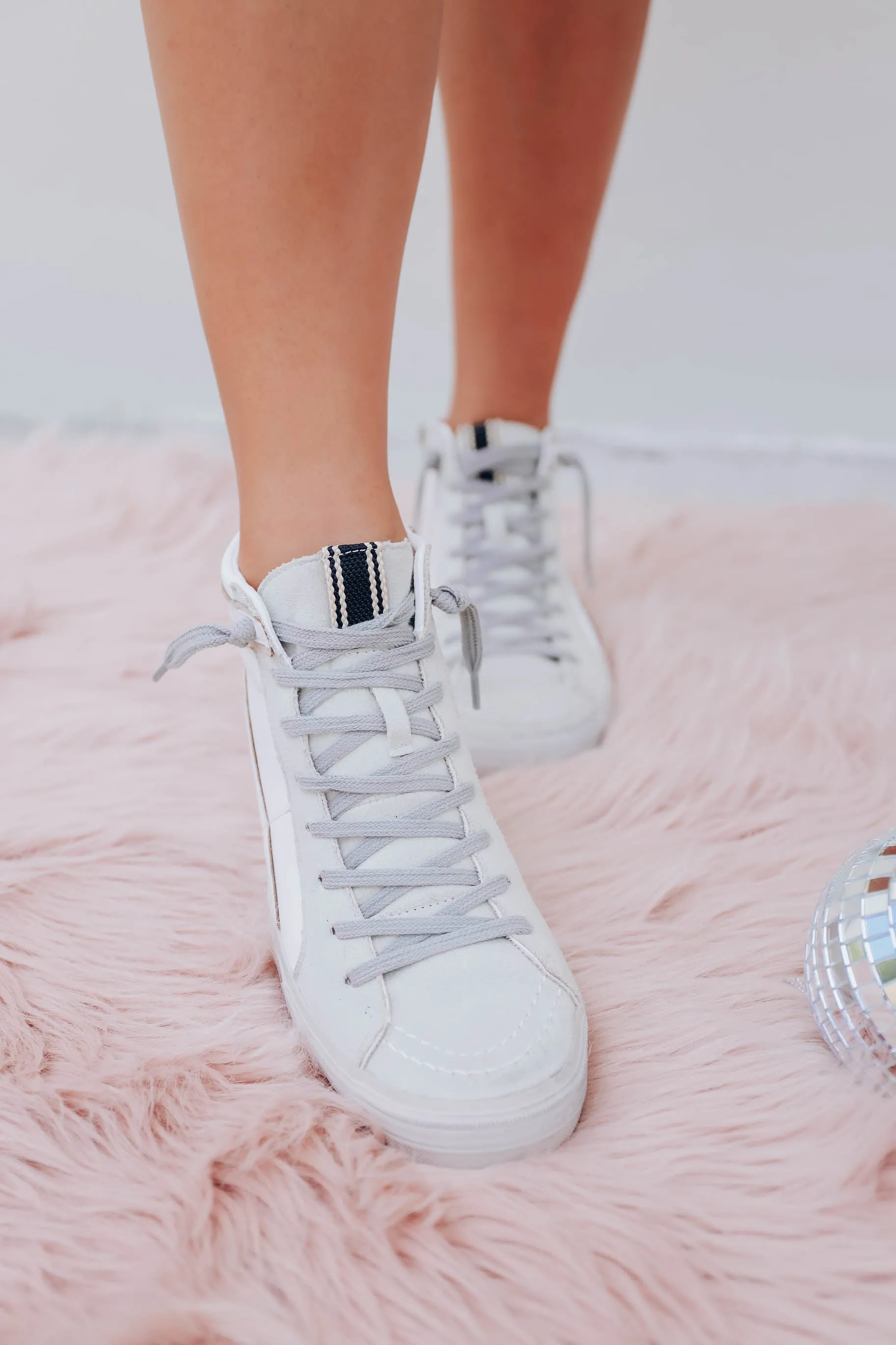 Roxanne High Top Sneaker by Shu Shop - Off White