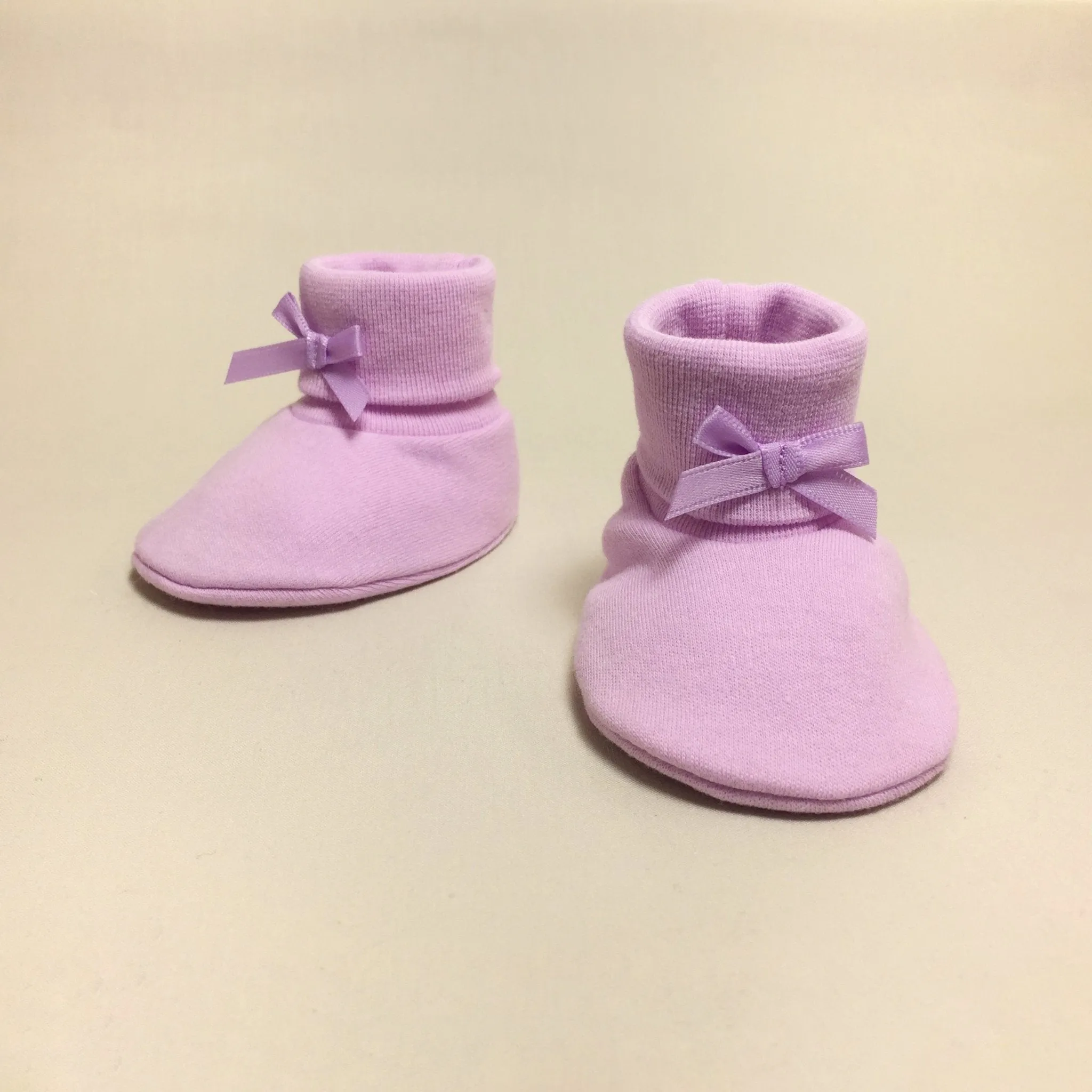Ruffled NICU Lilac Daisy Dress, Booties and Headband