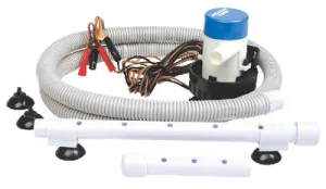 Seachoice Portable Aerator Baitwell System, 12V, 360 GPH, Includes 5 Ft. of Flexible Hose