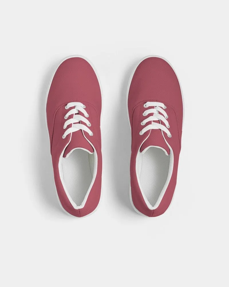 Shaded Midtone Pink Canvas Sneakers | Men's | C0M80Y40K30
