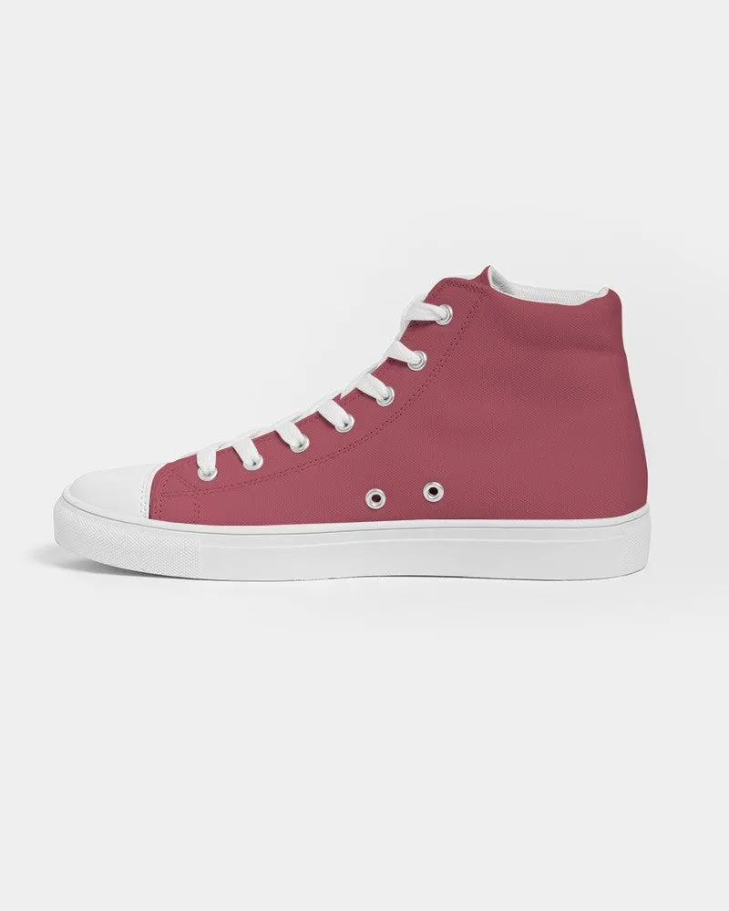 Shaded Midtone Pink High-Top Canvas Sneakers | Men's | C0M80Y40K30