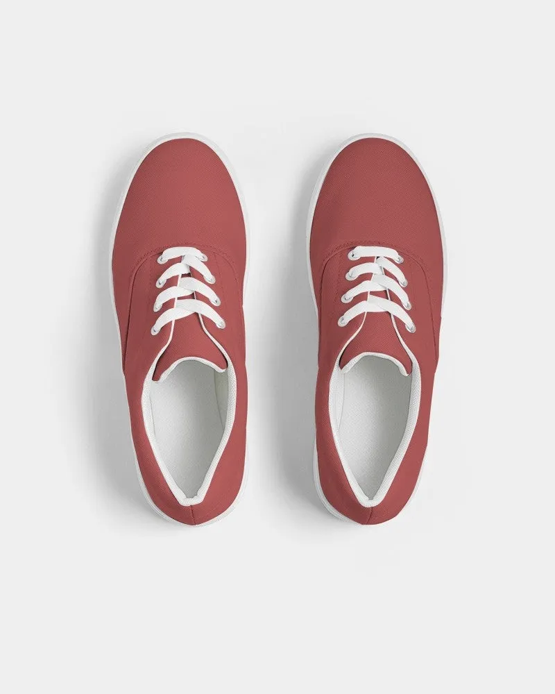 Shaded Midtone Red Canvas Sneakers | Men's | C0M80Y60K30