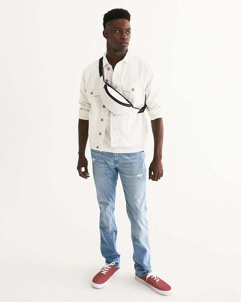 Shaded Midtone Red Canvas Sneakers | Men's | C0M80Y60K30