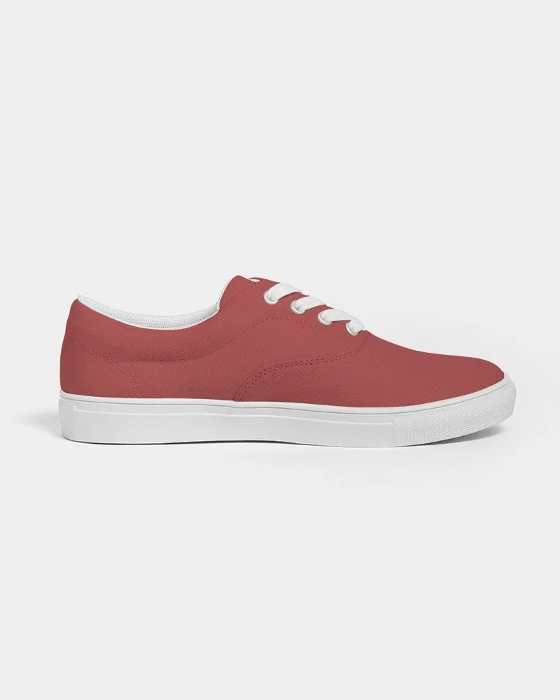 Shaded Midtone Red Canvas Sneakers | Men's | C0M80Y60K30