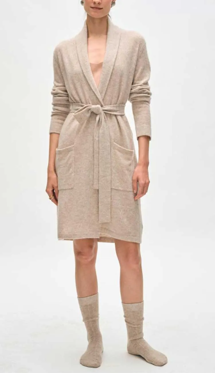 Short Cashmere Robe