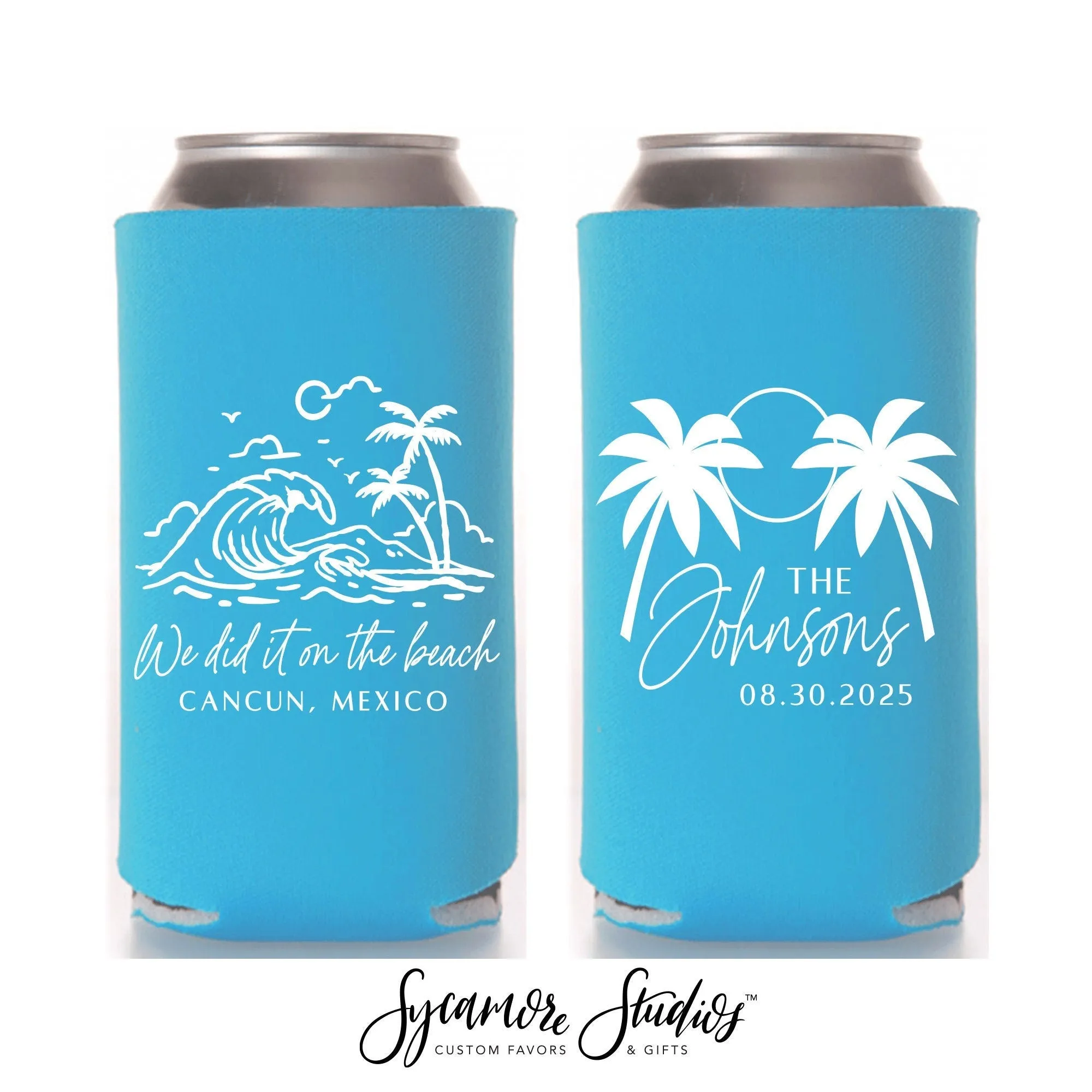 Sip Sip Hooray - Slim 12oz Wedding Can Cooler #95S