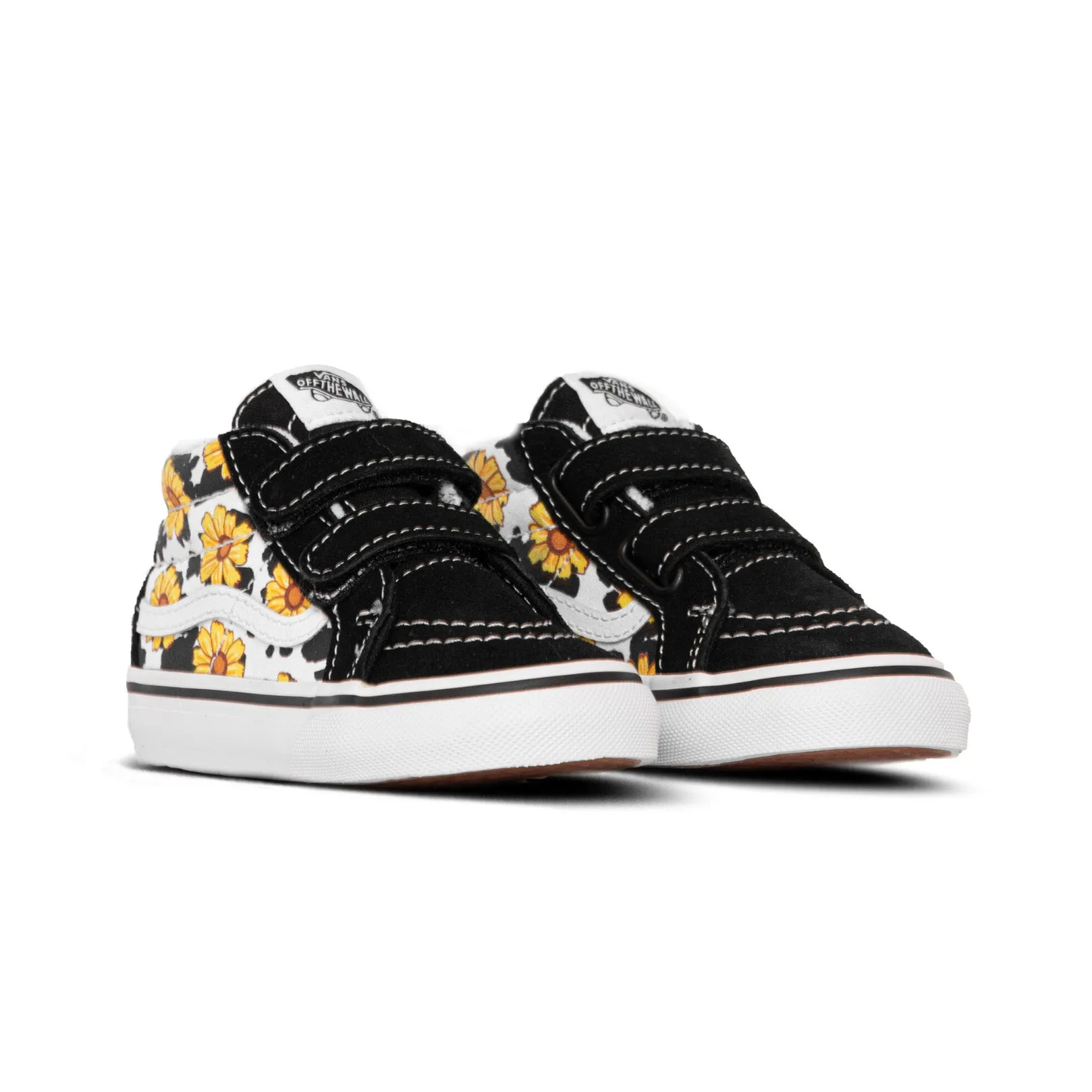 SK8-Mid Reissue VELCRO Cow Floral Multi True White Toddler