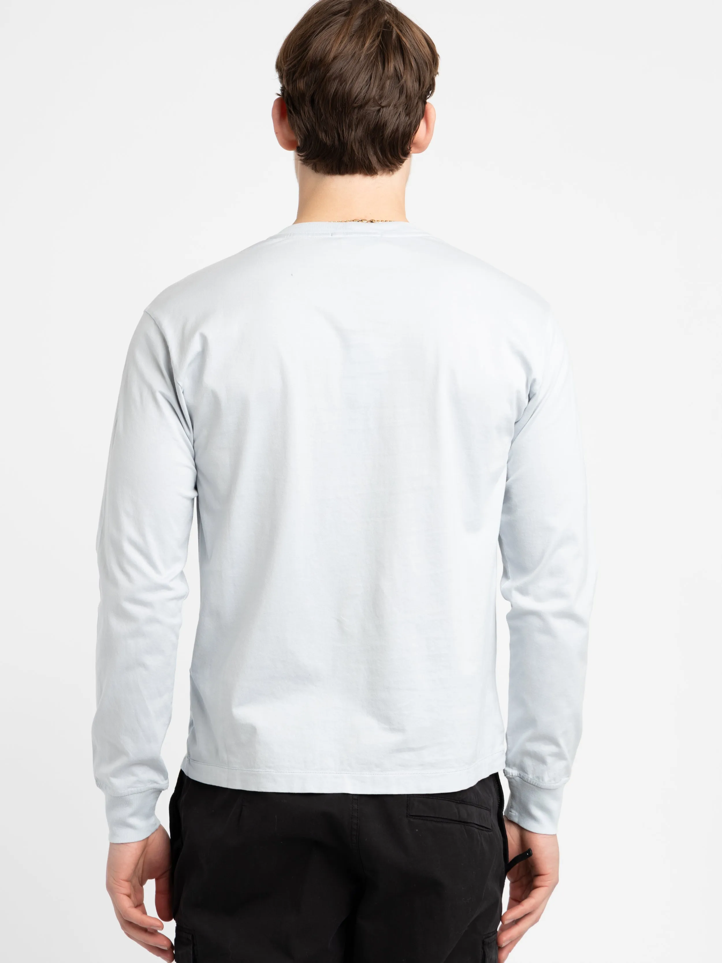 Sky Blue Long-Sleeve Cotton Shirt