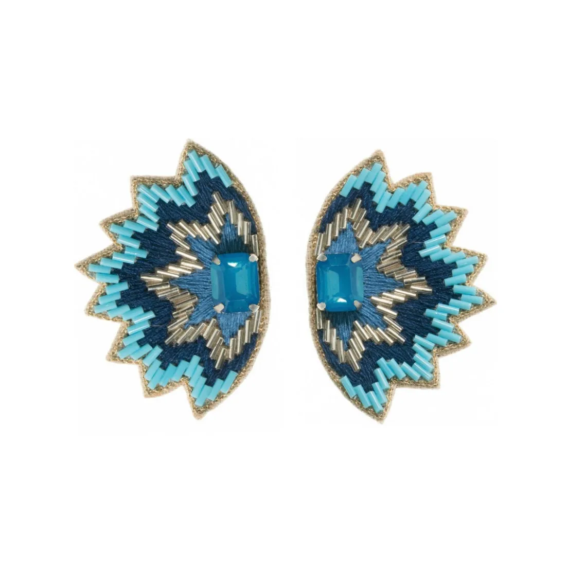 Soho Studs in Shades of Blue