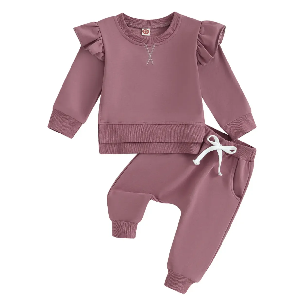 Solid Ruffle - Purple