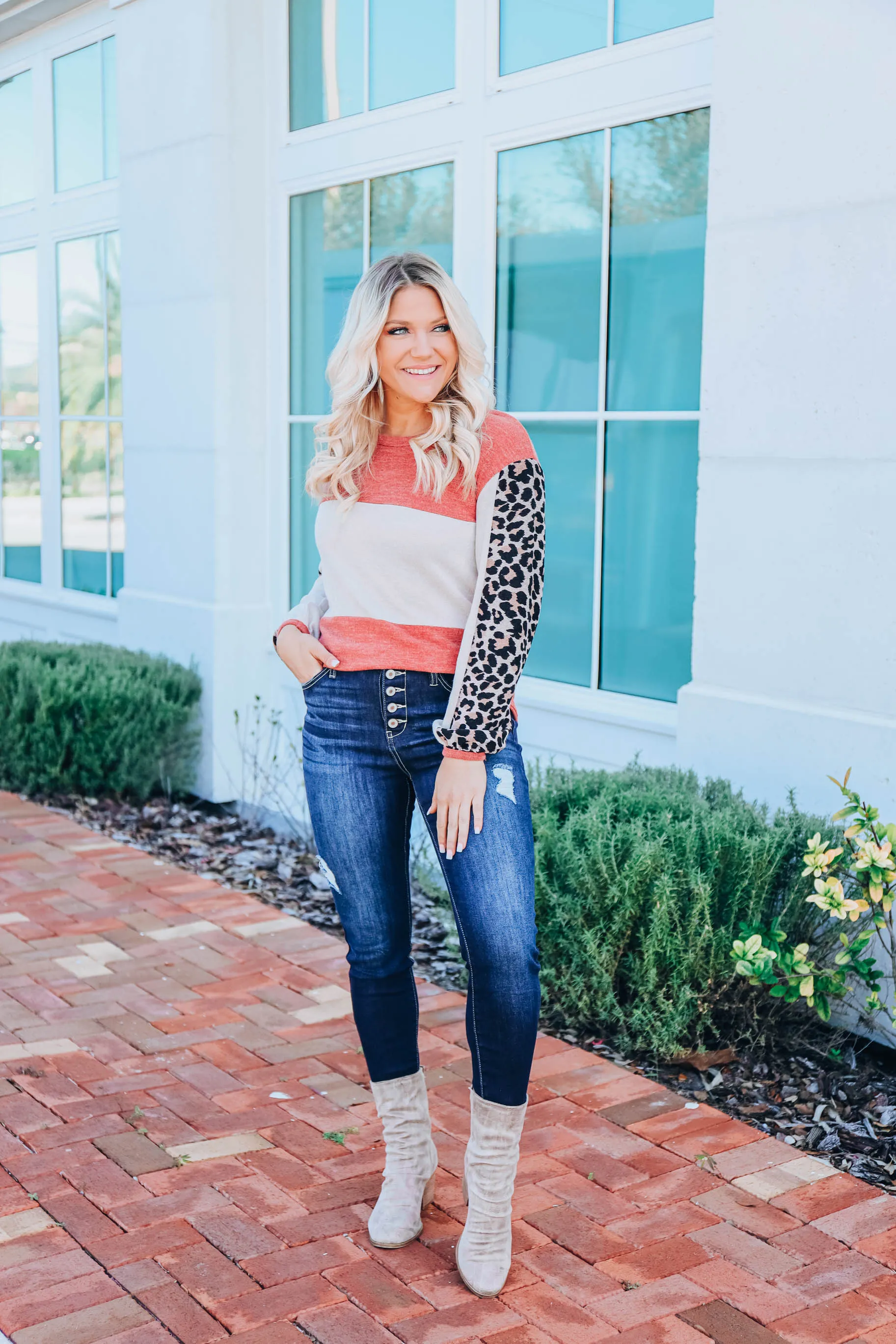 Spiced Leopard Top