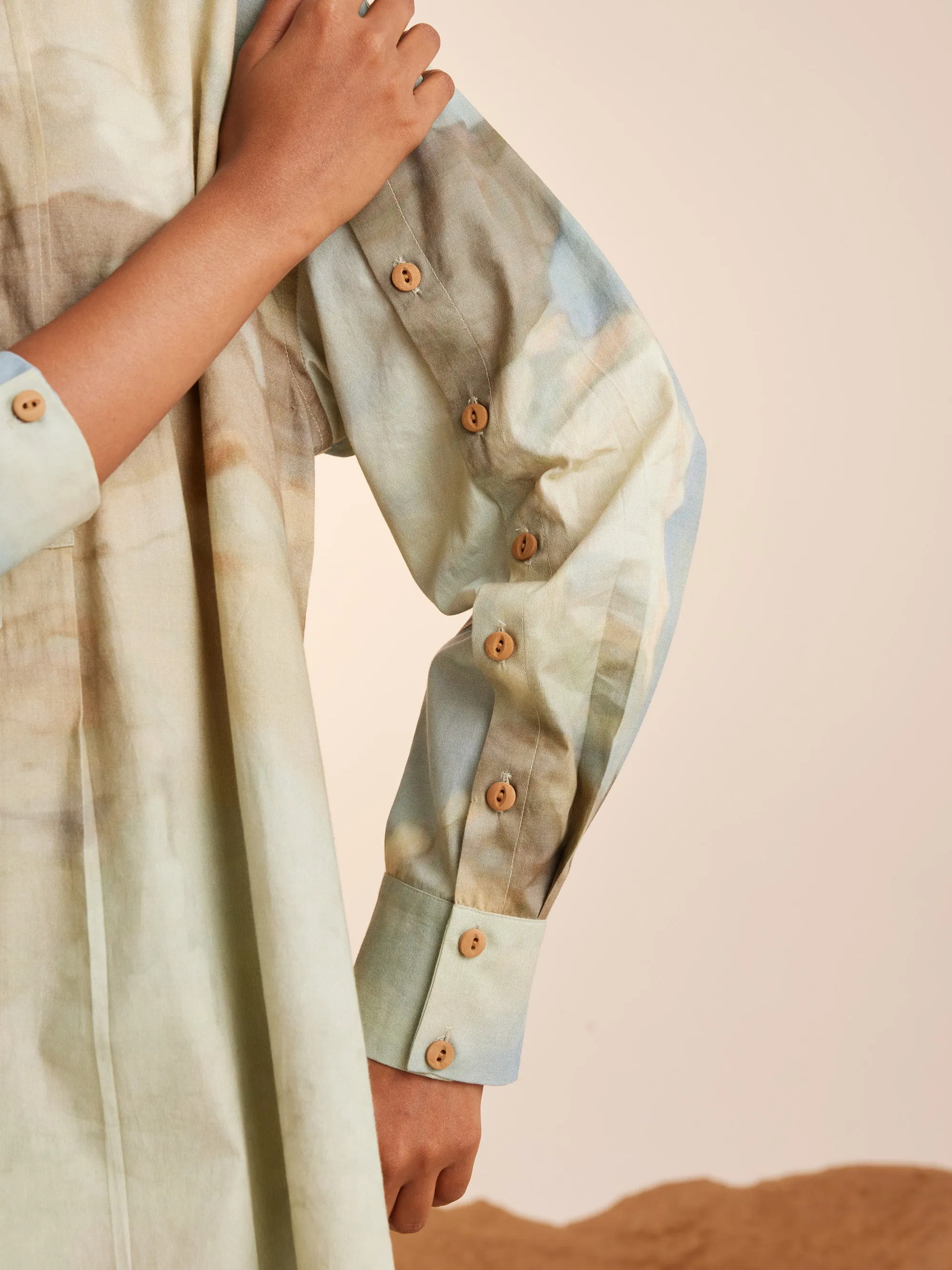 Summer Tunic Topstitched-Alpine-Cotton Ss25-Tst-Alp-Cord