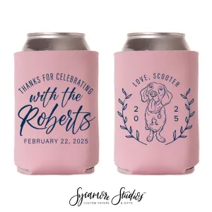 Thanks For Celebrating - Wedding Can Cooler #222R