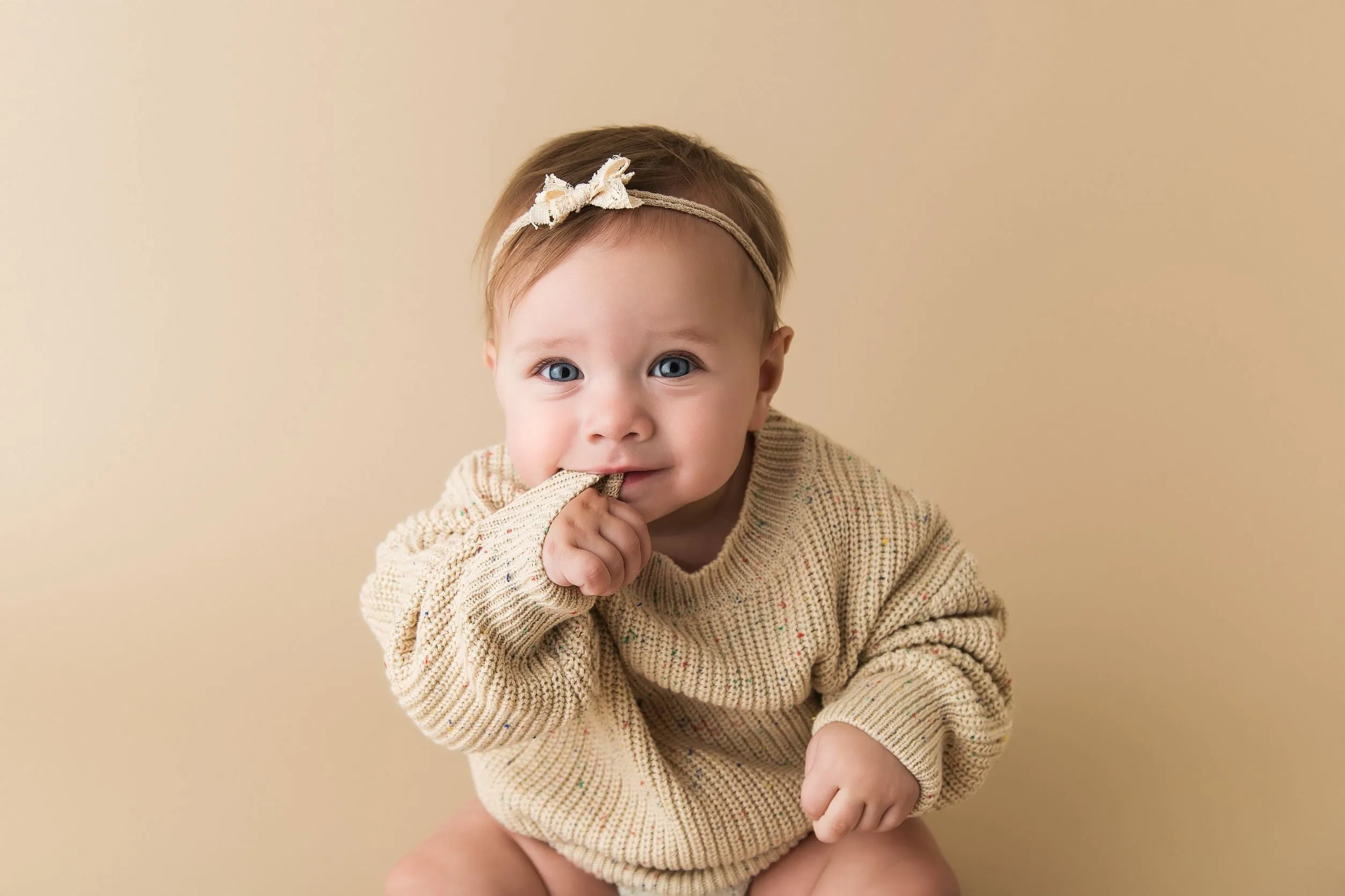 Three Peas Fleck Knit Sweater | Warm Sand