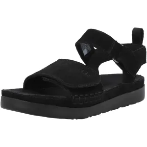 UGG Goldenstar Black Suede Sandals