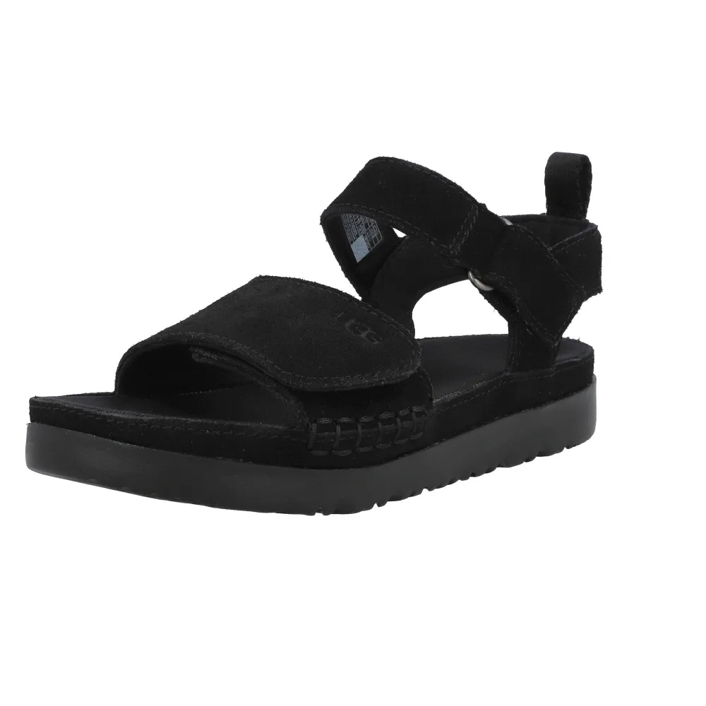 UGG Goldenstar Black Suede Sandals