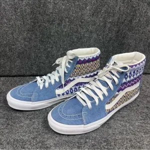 VANS Sk8-Hi Fair Isle Blue/Multicolor Size 9.5 Men’s/ 11 Womens