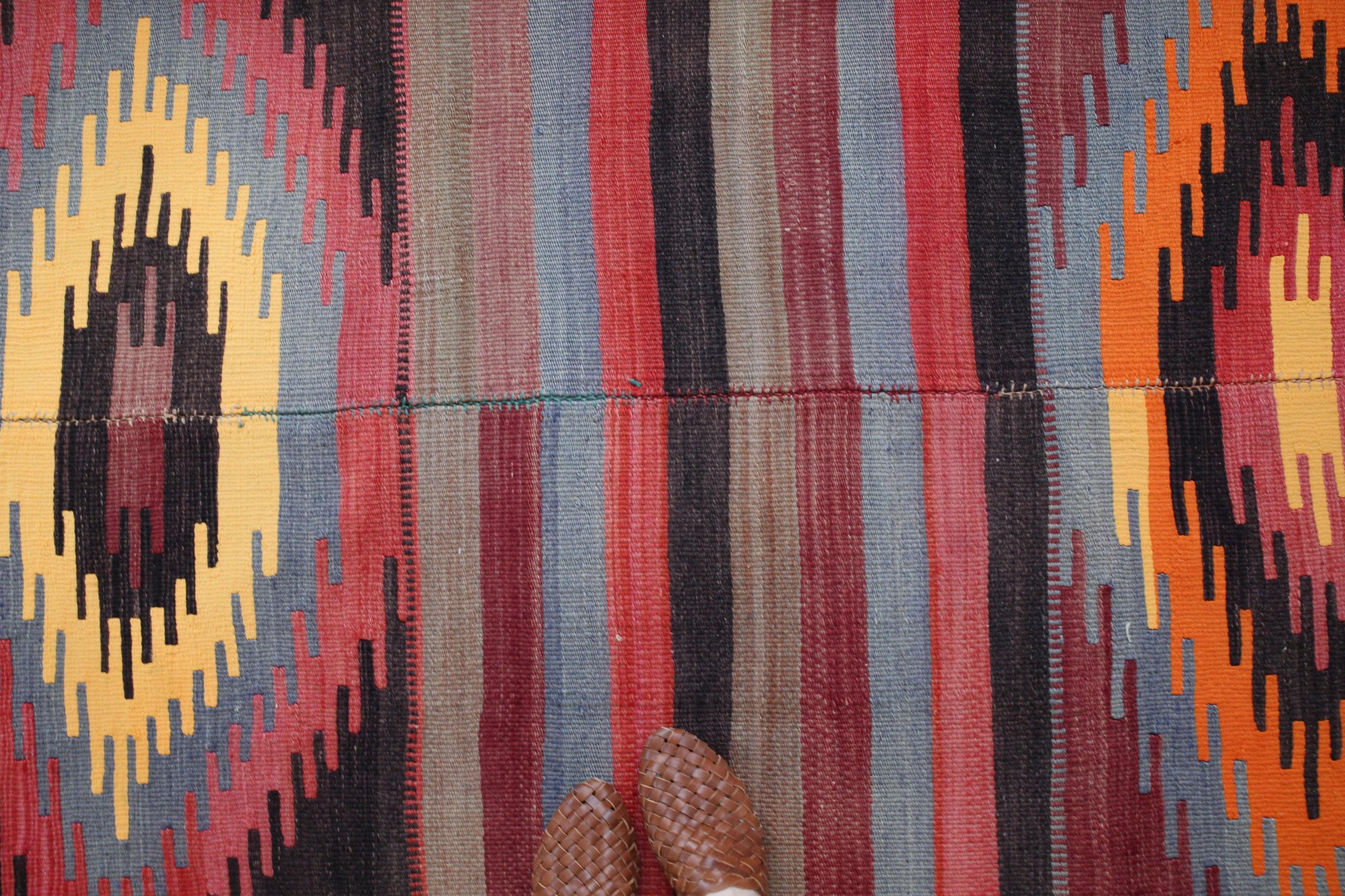 Vintage Turkish Anatolian Kilim Rug